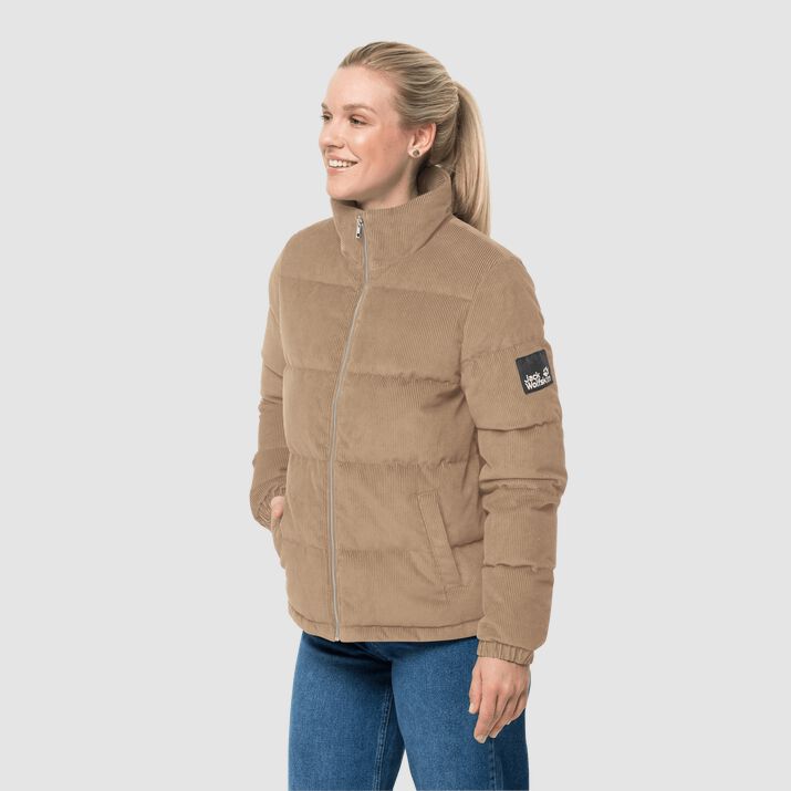 Chamarra Pluma Jack Wolfskin Nature Corduroy Mujer Beige Mexico-3191857